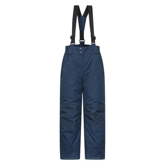 Pantalon de Ski Enfant Déperlant Genoux Renforcés Guêtres Pare-Neige, Honey
