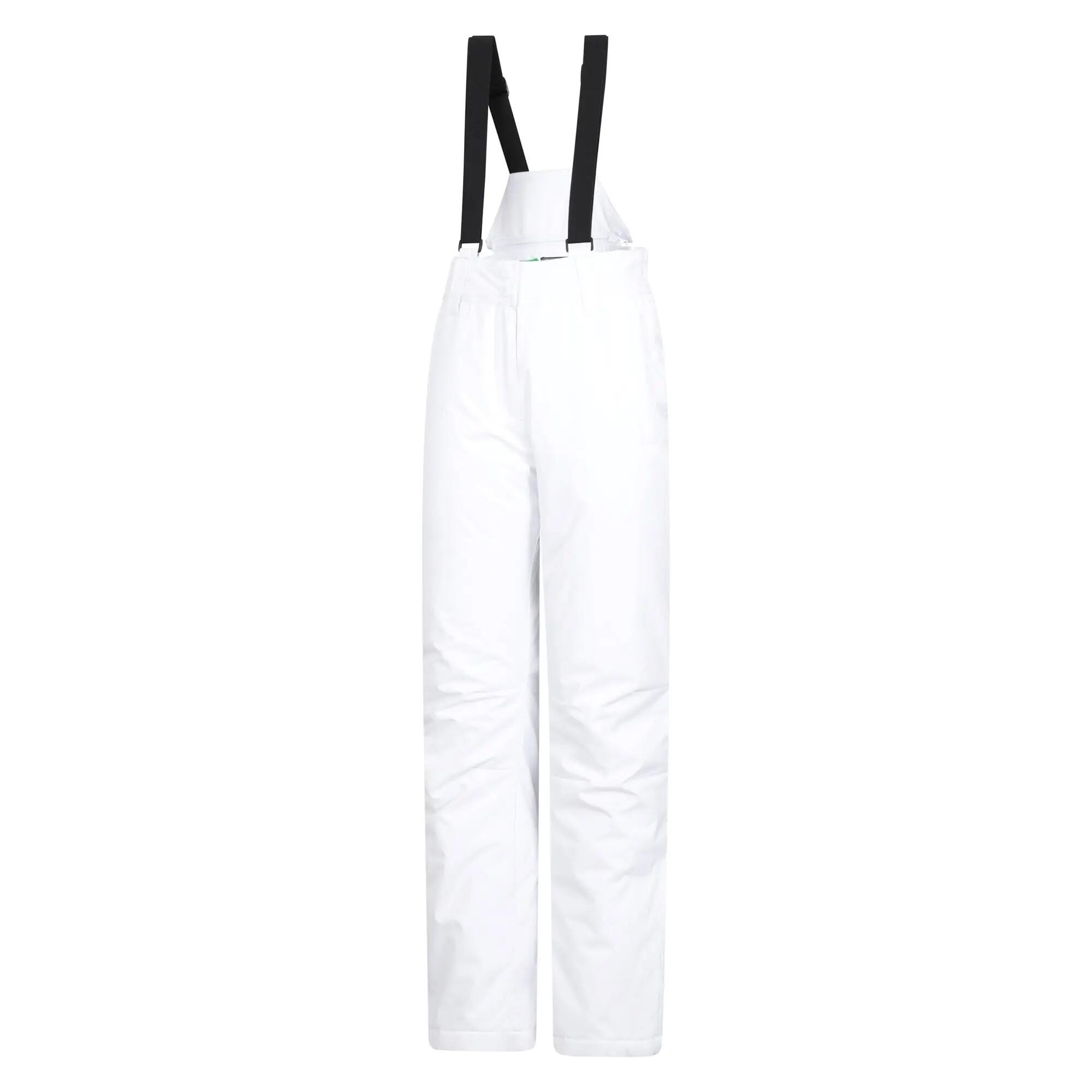 Pantalon de Ski Femme Déperlant Testé -20 °C Bretelles Amovibles, Moon II 6/7