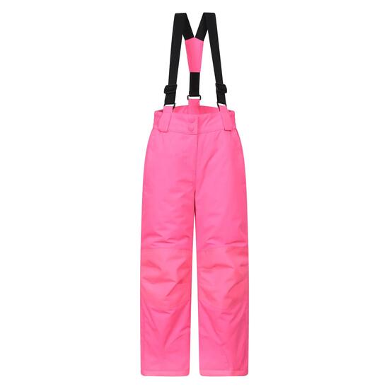 Pantalon de Ski Enfant Déperlant Genoux Renforcés Guêtres Pare-Neige, Honey