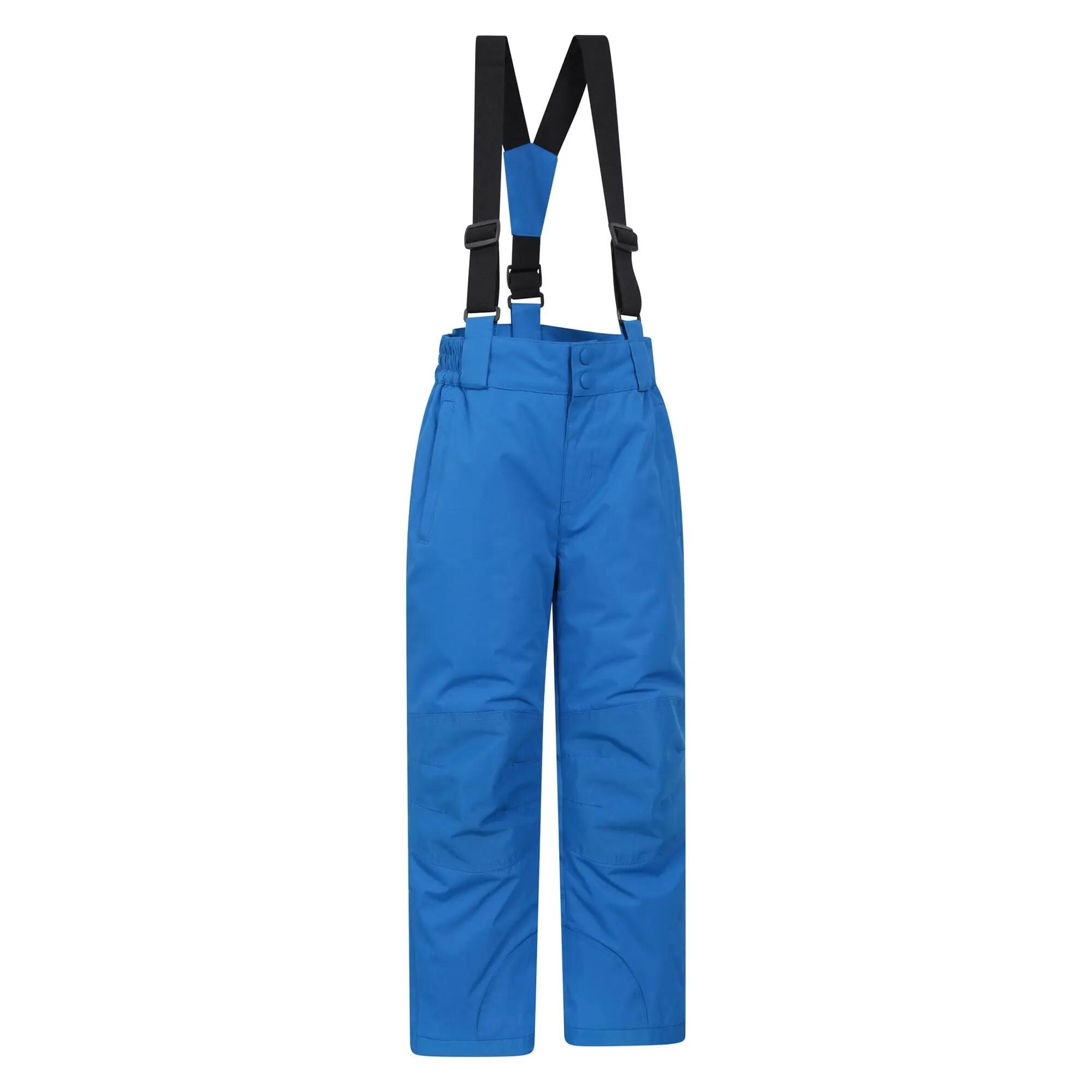 Pantalon de Ski Enfant Déperlant Genoux Renforcés Bretelles Amovibles, Raptor 2/7