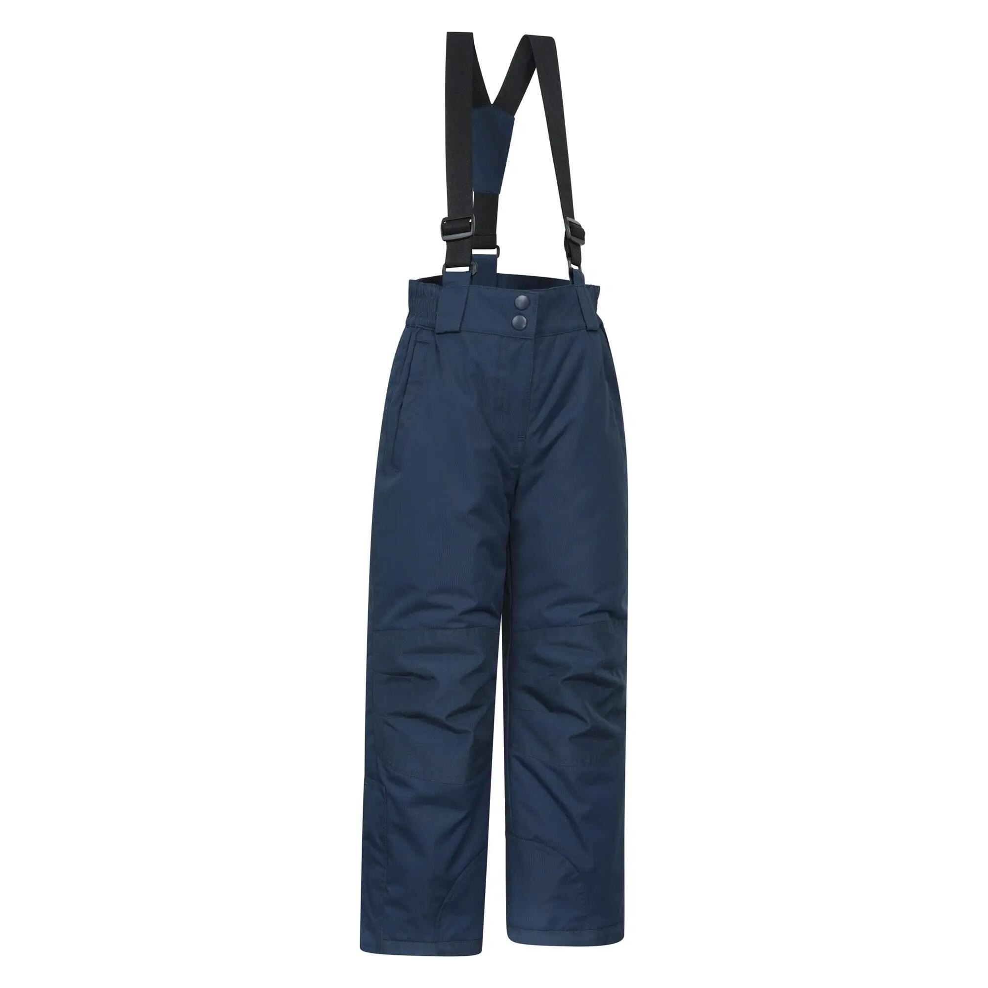 Pantalon de Ski Enfant Déperlant Genoux Renforcés Guêtres Pare-Neige, Honey 2/7