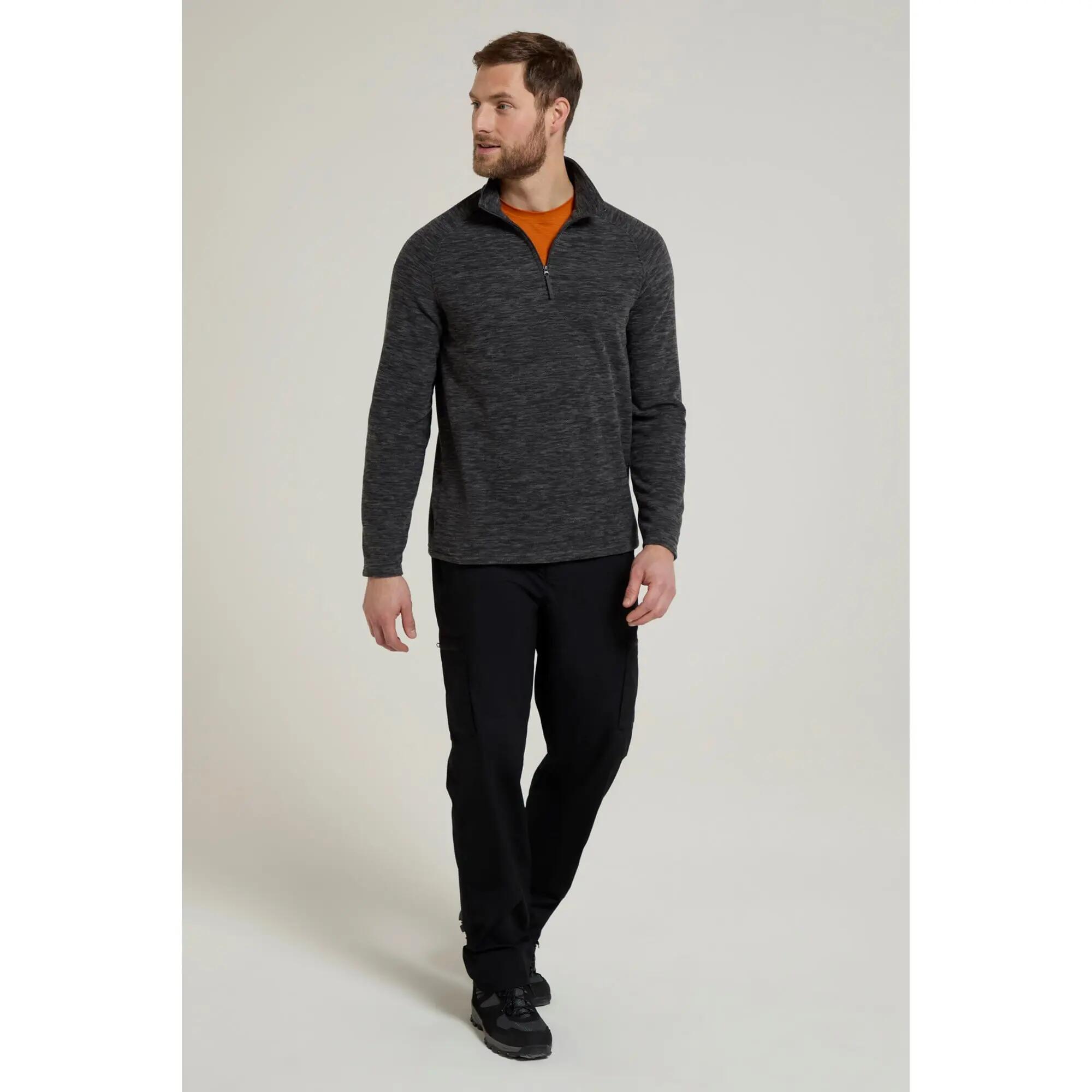 Micropolaire de Randonnée Homme Demi-Zip Légère Respirante, Snowdon II 2/7