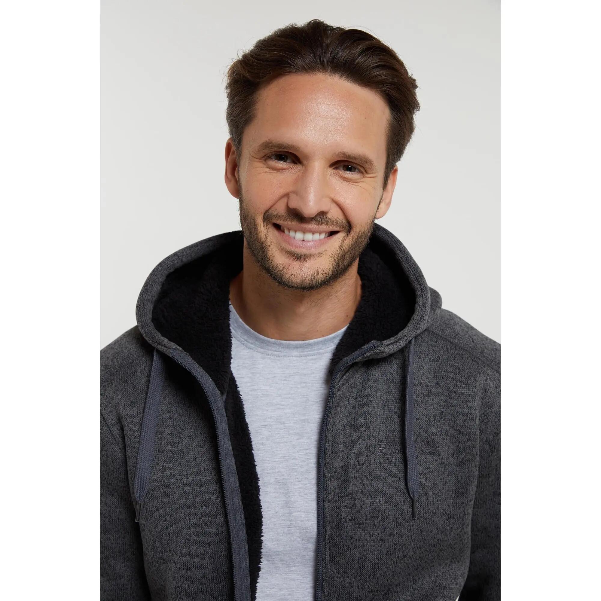 Polaire à Capuche de Randonnée Homme Zip Intégral Chaude Poche, Nevis II 3/7
