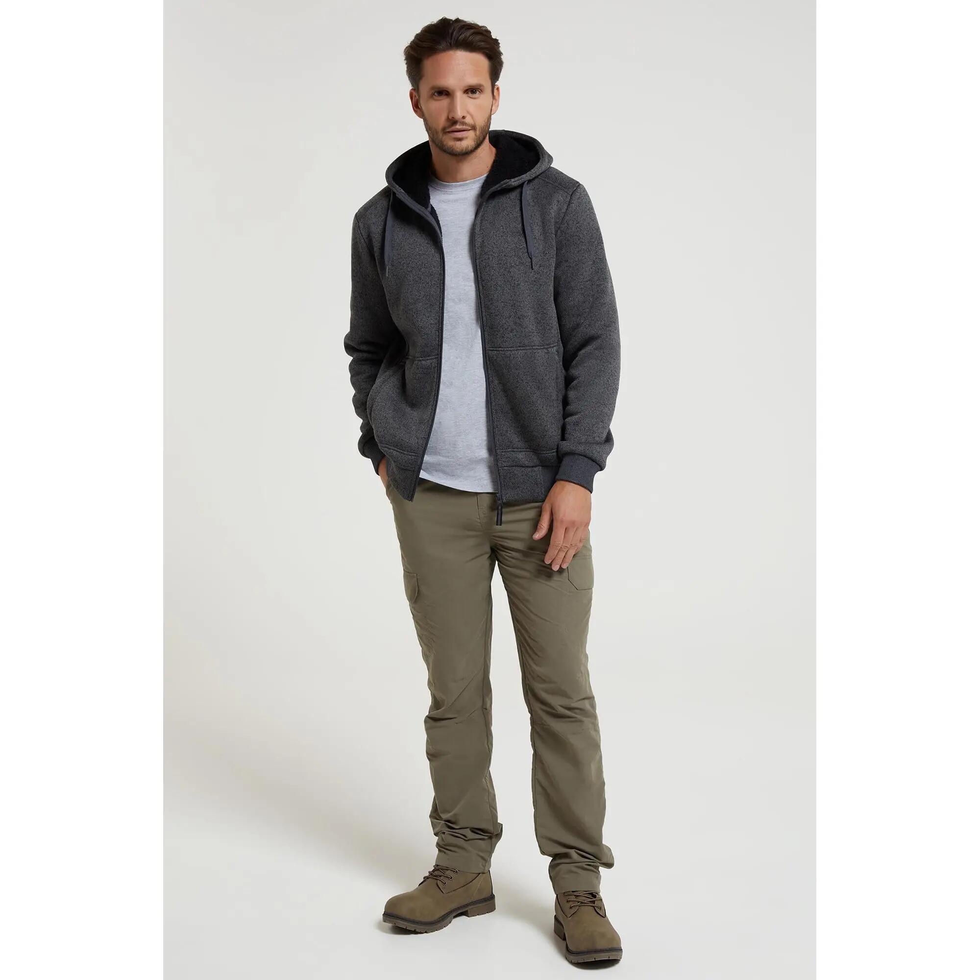 Polaire à Capuche de Randonnée Homme Zip Intégral Chaude Poche, Nevis II 2/7