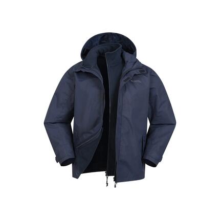 Veste 3 en 1 de Randonnée Homme Imperméable Respirante Doublure Amovible, Fell