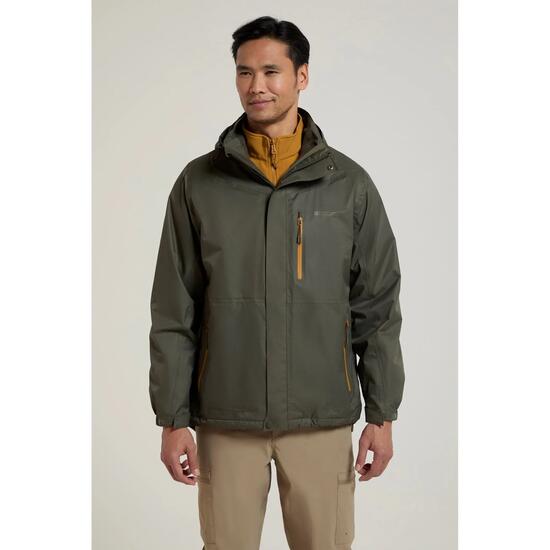 Herren Wandern 3-in-1-Jacke Wasserdicht Atmungsaktiv Kapuze - Bracken Extreme
