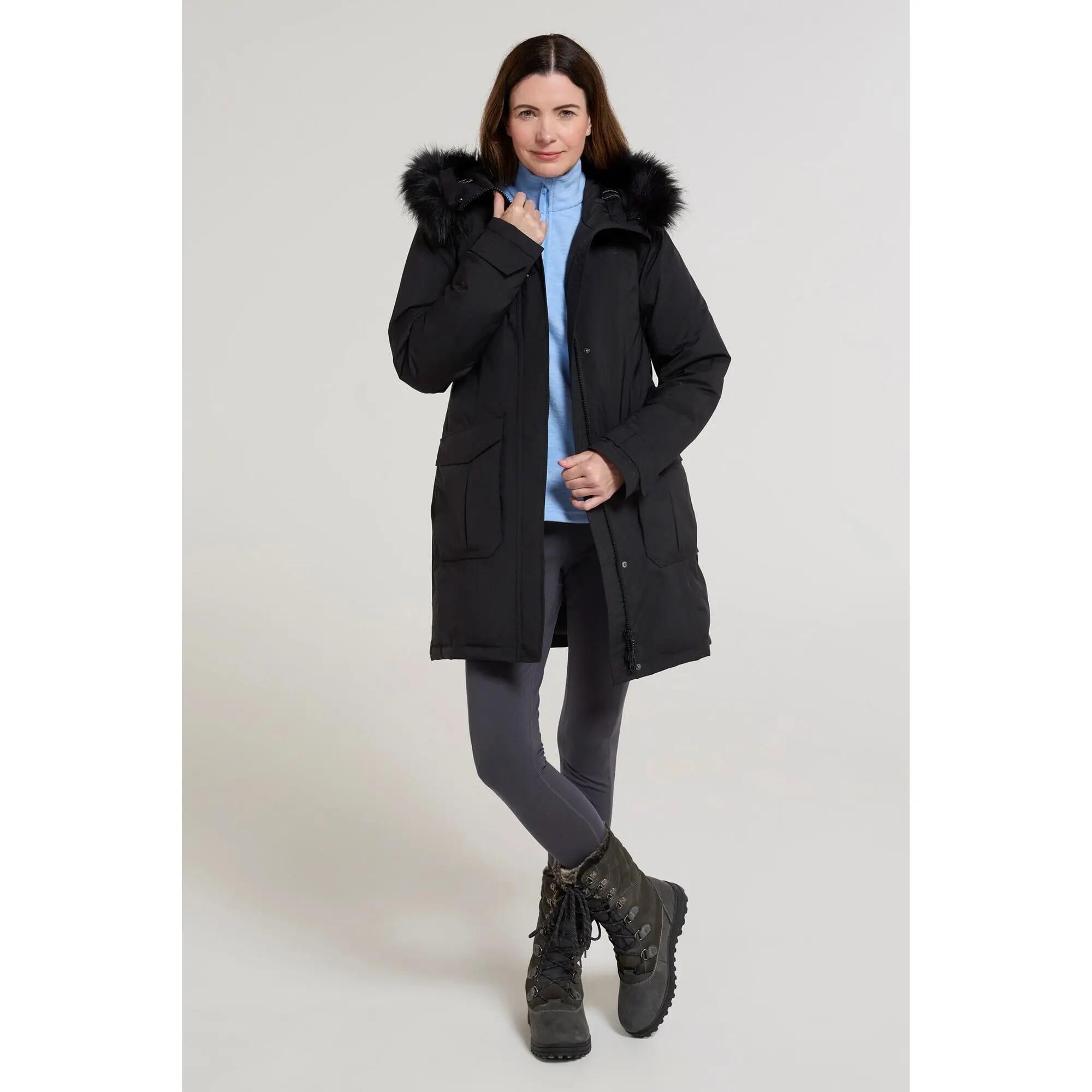 Damen Winterwandern Daunenjacke Lang Wasserdicht - Aurora Extreme 2/7