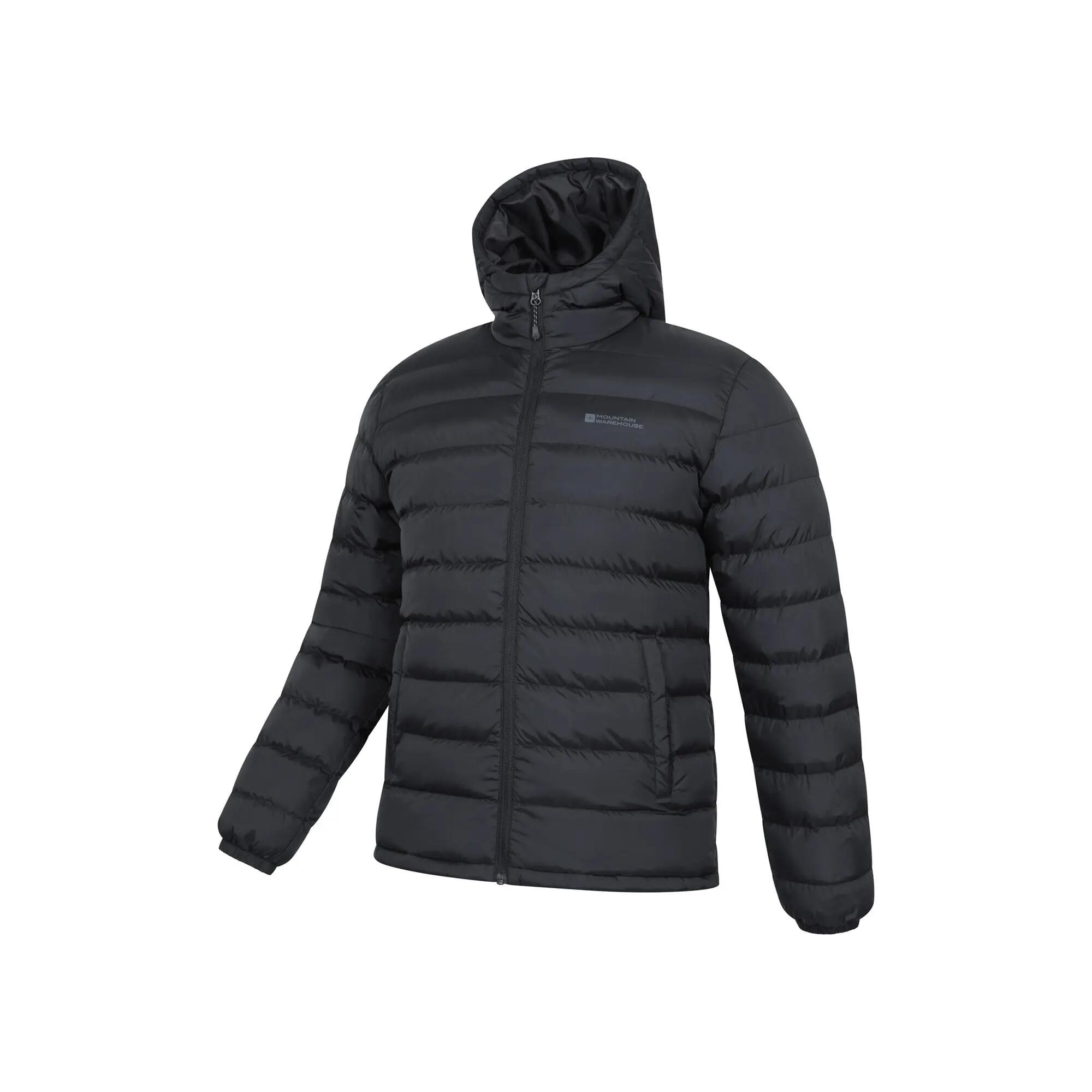 Doudoune Matelassée de Randonnée Homme Déperlante Légère Capuche, Seasons 5/6