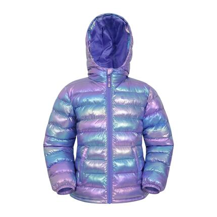 Doudoune Matelassée de Randonnée Enfant Déperlante Légère Capuche, Seasons II