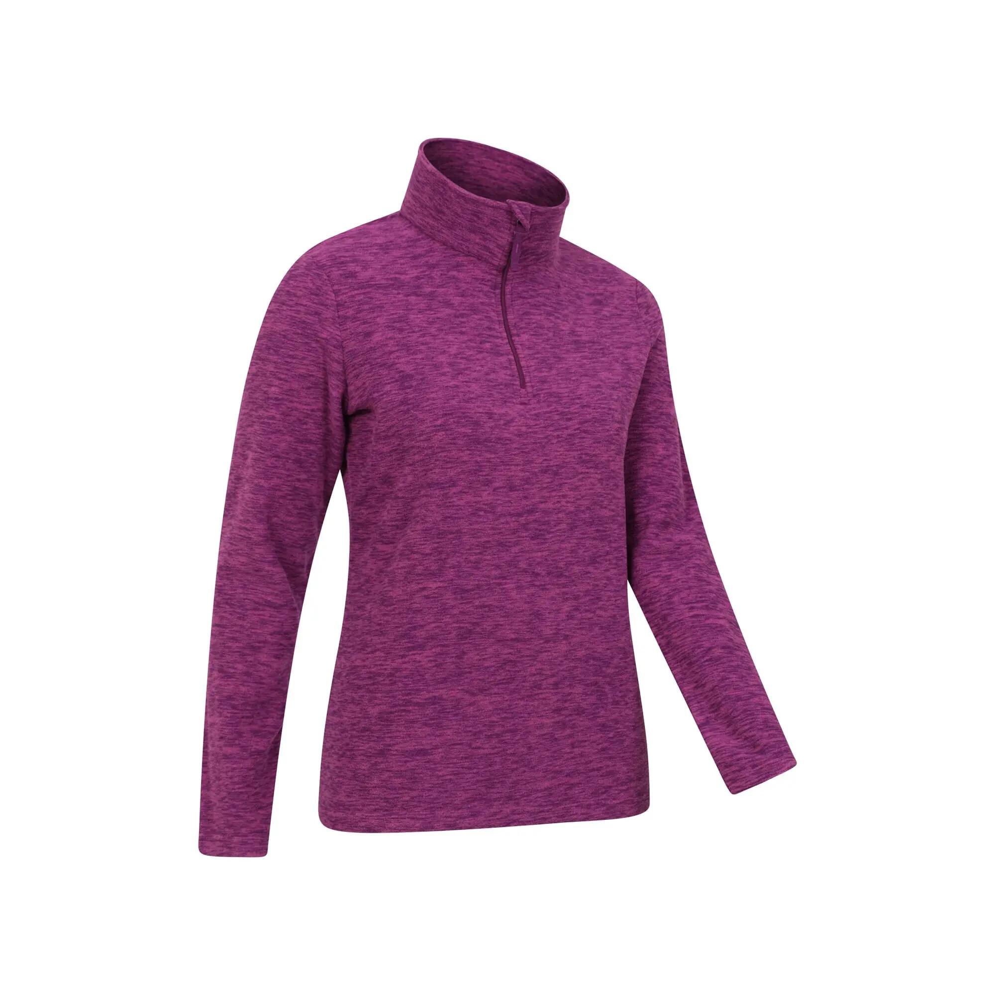 Polaire de Randonnée Femme Demi-Zip Chaude Respirante, Snowdon 6/7