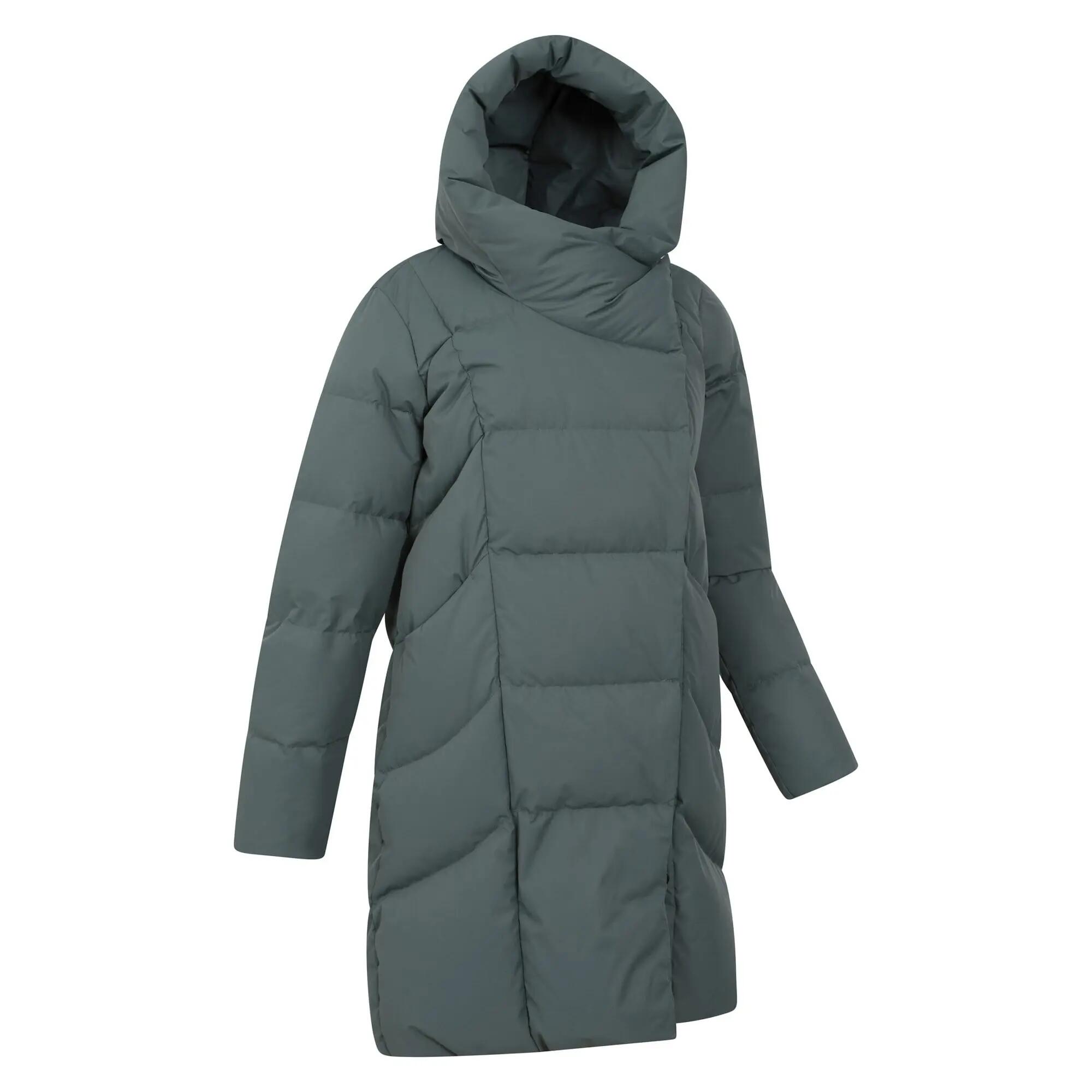 Doudoune de Randonnée Femme Longue Déperlante Capuche Duvet 600, Cosy Wrap II 6/7