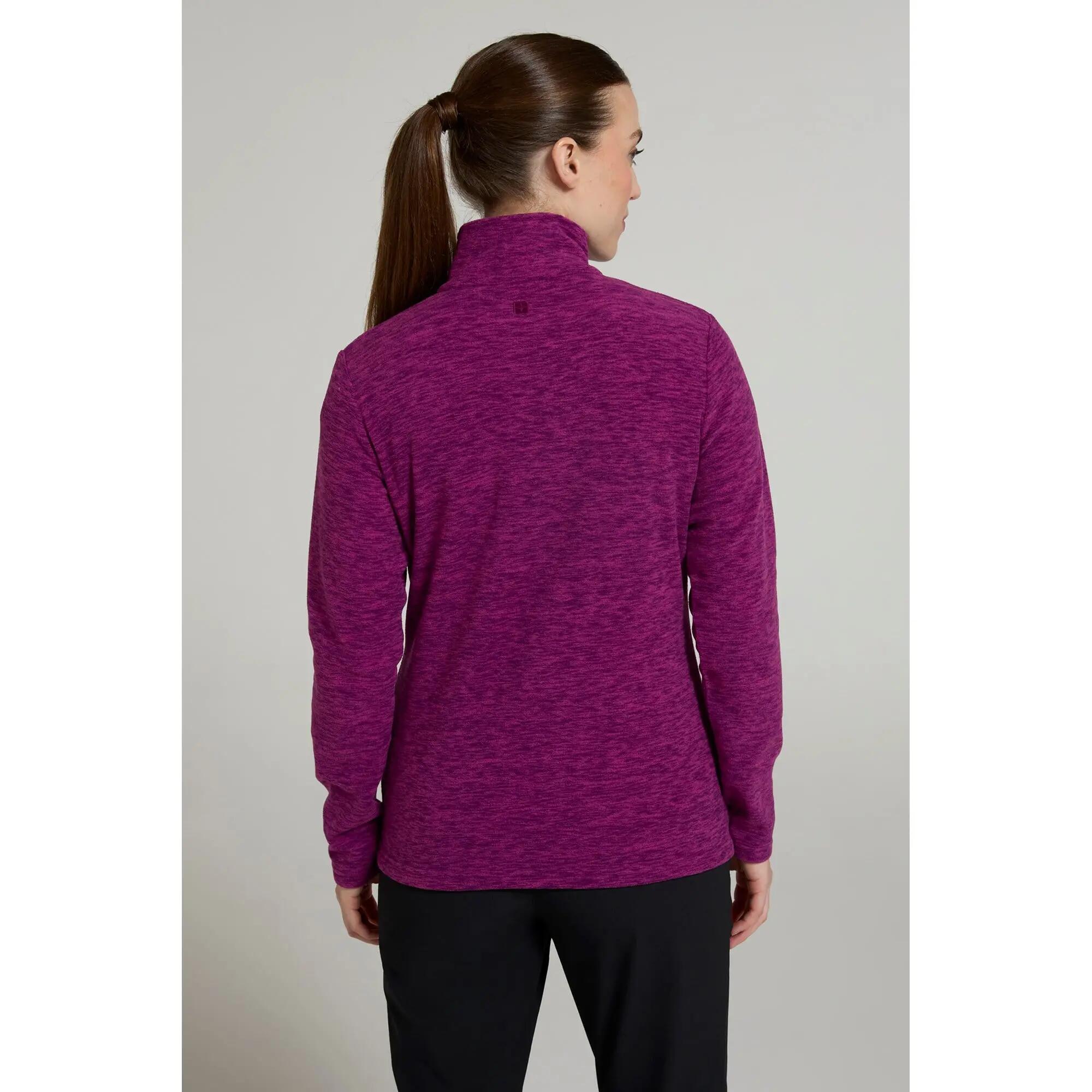 Polaire de Randonnée Femme Demi-Zip Chaude Respirante, Snowdon 3/7
