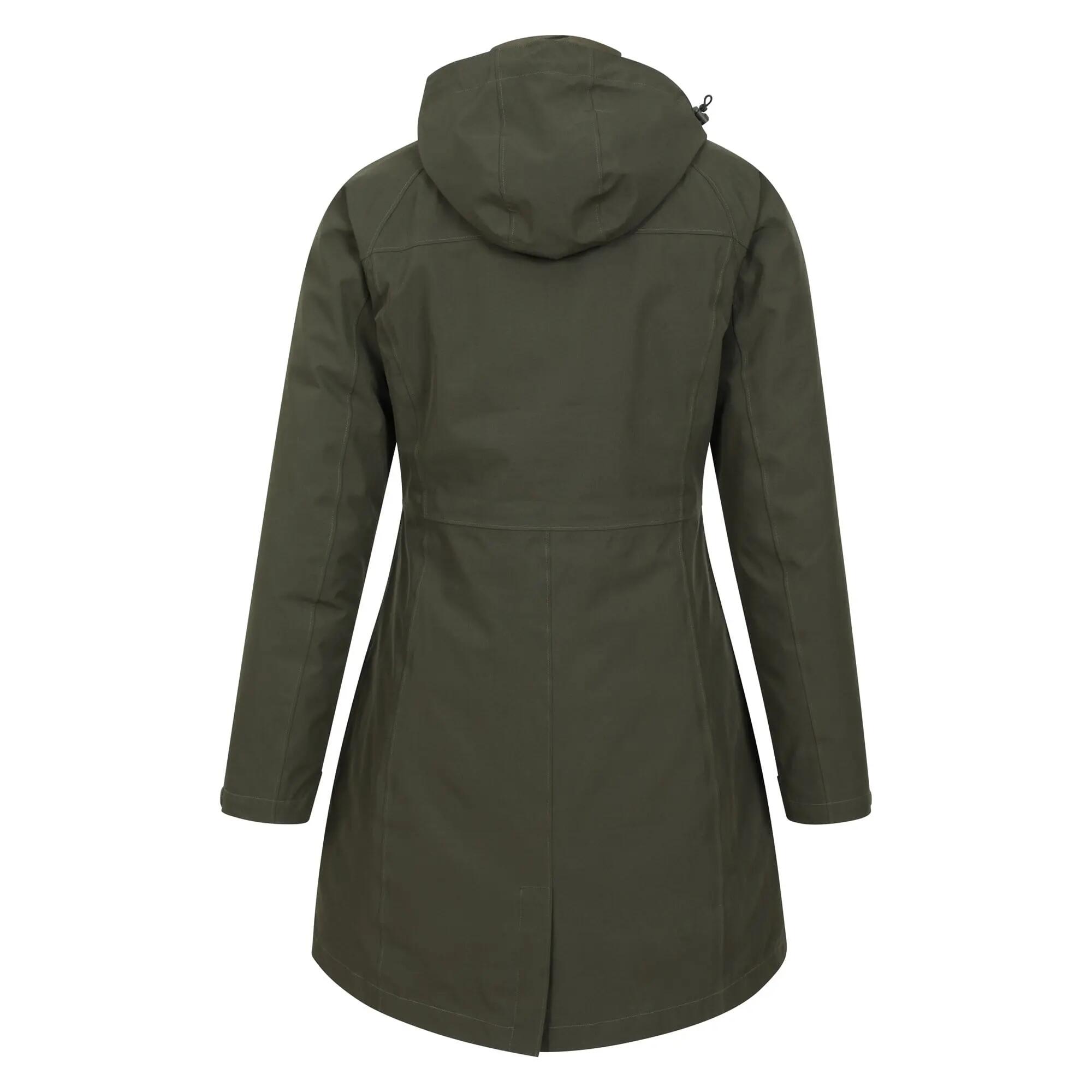 Veste 3 en 1 de Randonnée Femme Longue Imperméable Coupe-Vent Capuche, Alaskan 3/7