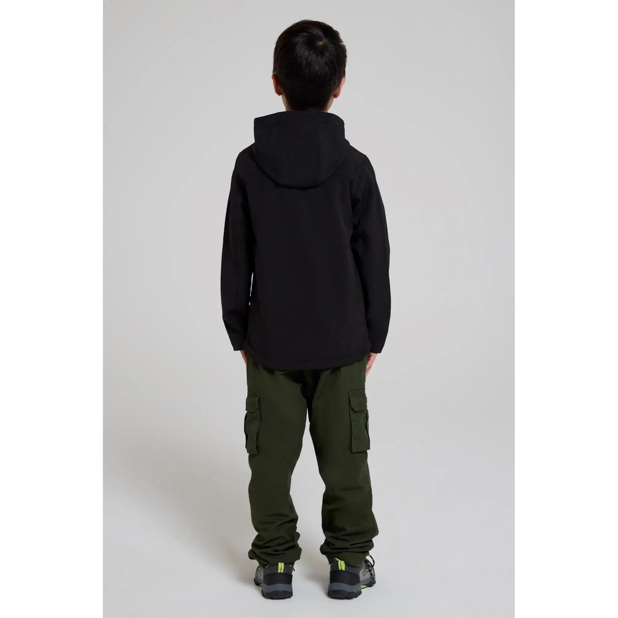 Veste Softshell de Randonnée Enfant Déperlante Coupe-Vent Capuche, Exodus 3/7
