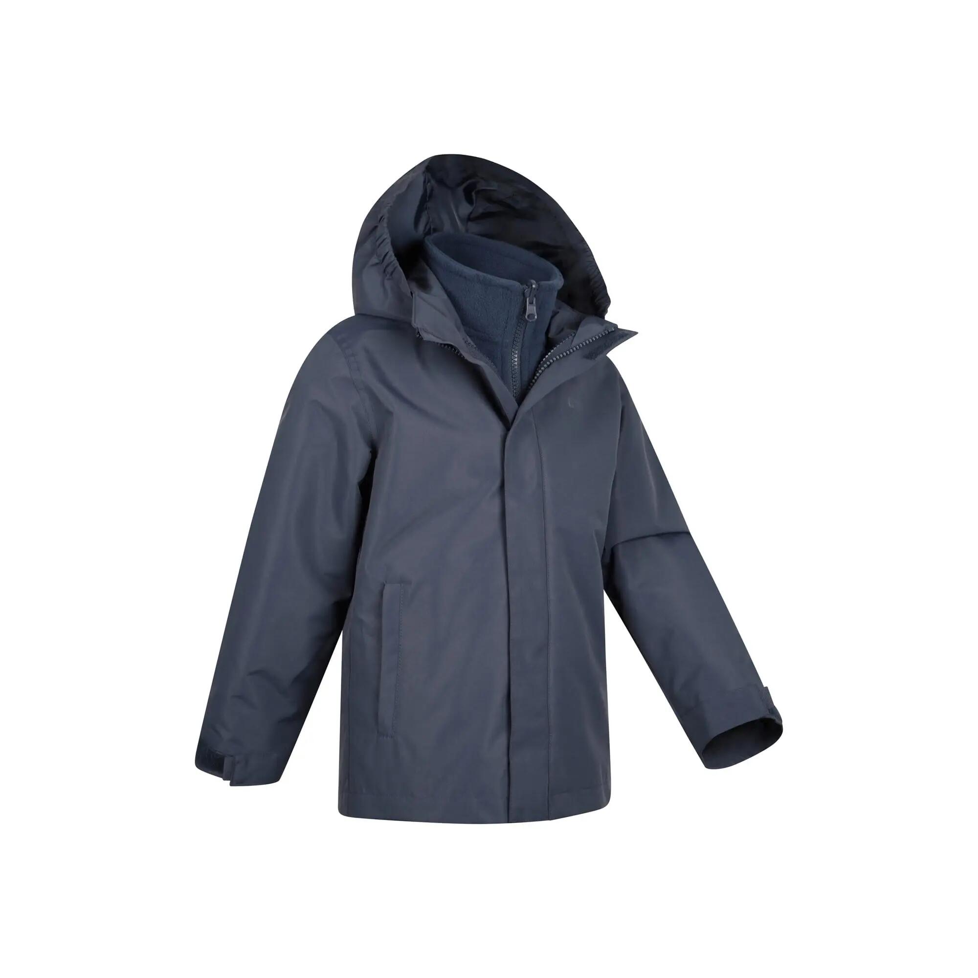 Kinder Wandern 3-in-1-Jacke Wasserdicht Atmungsaktiv - Fell 2/8