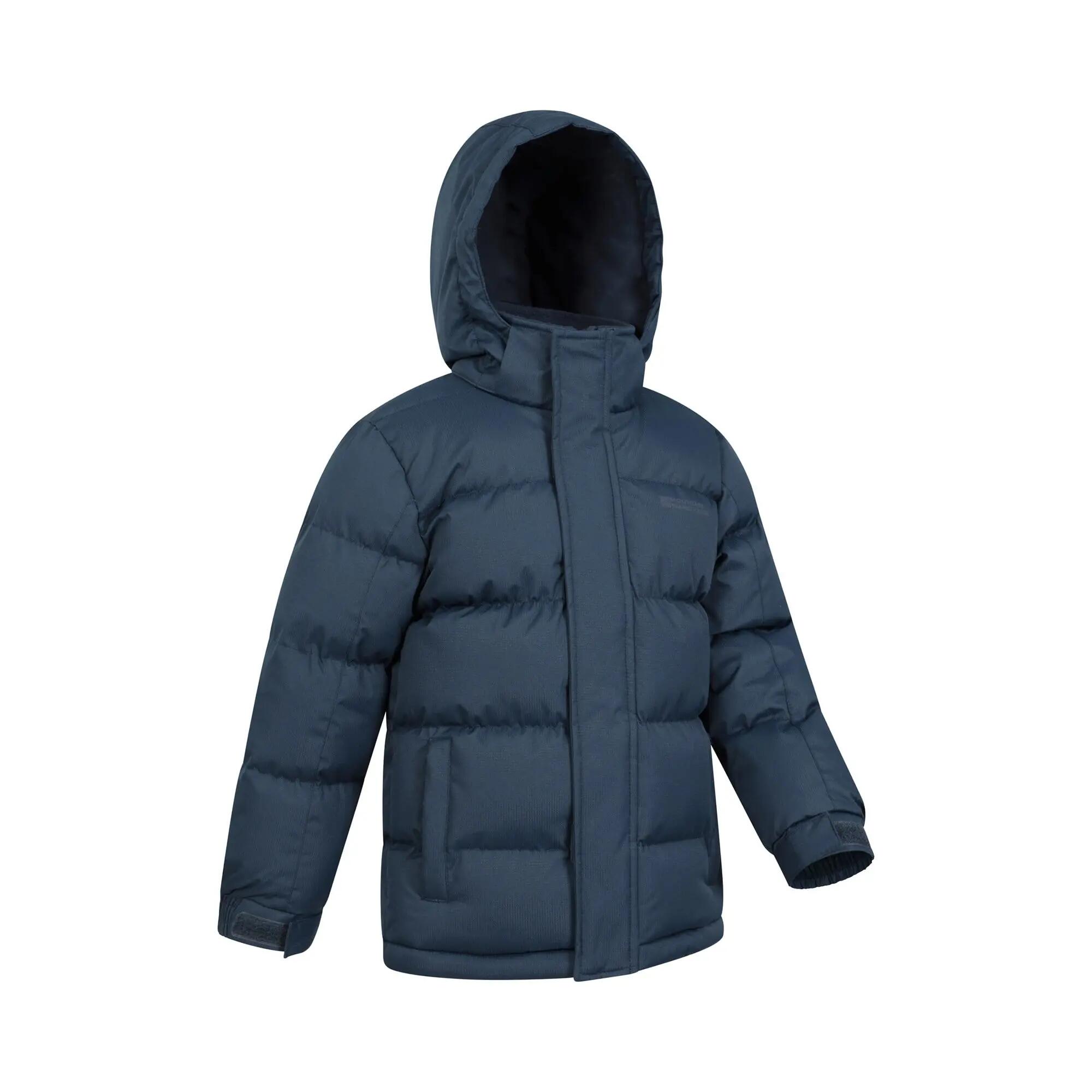 Doudoune Matelassée de Randonnée Enfant Déperlante Respirante Capuche, Snow II 2/5