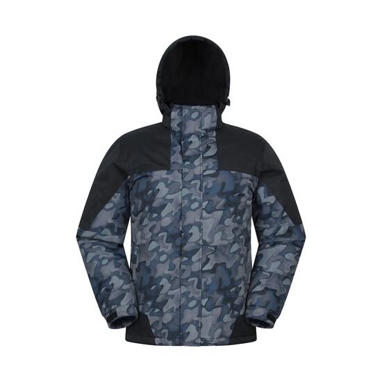 Veste de Ski Homme Imprimée Déperlante Doublure Chaude, Shadow II