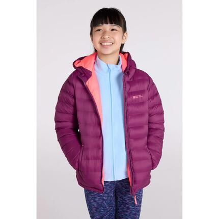 Kinder Winterwandern Steppjacke Wasserabweisend Leicht Kapuze - Seasons II