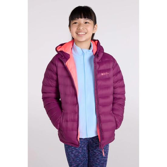 Kinder Winterwandern Steppjacke Wasserabweisend Leicht Kapuze - Seasons II