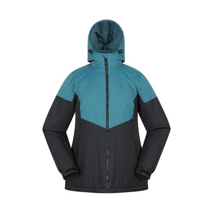 Veste de Ski Femme Déperlante Coupe-Vent Capuche Réglable, Moon II