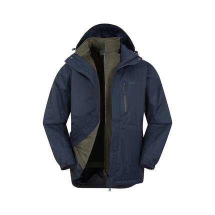 Herren Wandern 3-in-1-Jacke Wasserdicht Atmungsaktiv Kapuze - Bracken Extreme