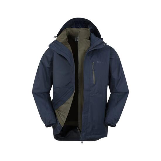 Herren Wandern 3-in-1-Jacke Wasserdicht Atmungsaktiv Kapuze - Bracken Extreme