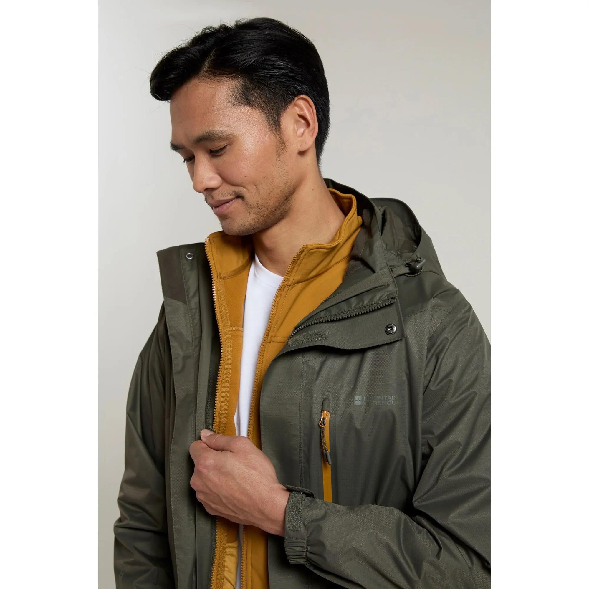 Veste 3 en 1 de Randonnée Homme Imperméable Respirante Capuche, Bracken Extreme 4/7