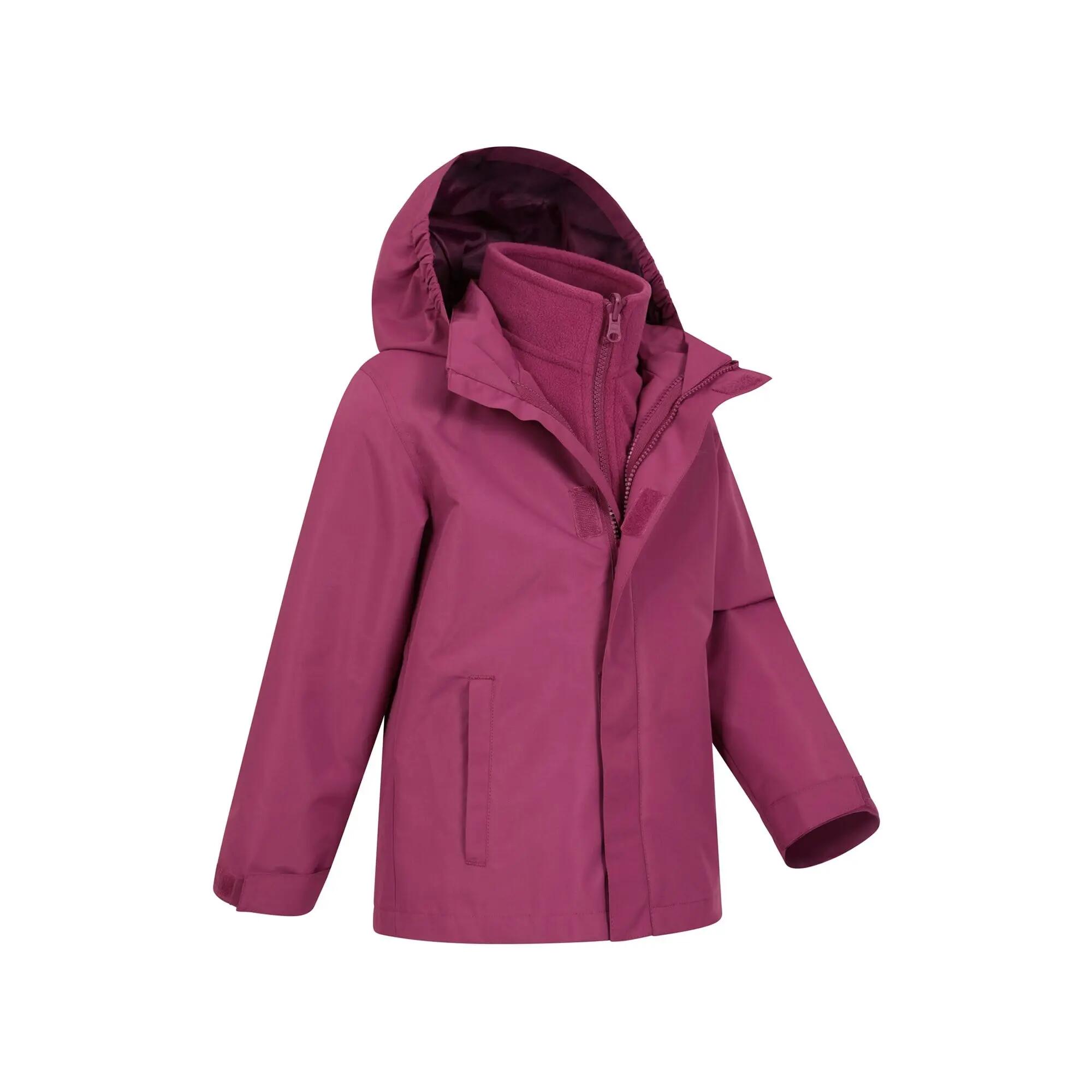 Veste 3 en 1 de Randonnée Enfant Imperméable Respirante Doublure Amovible, Fell 5/7