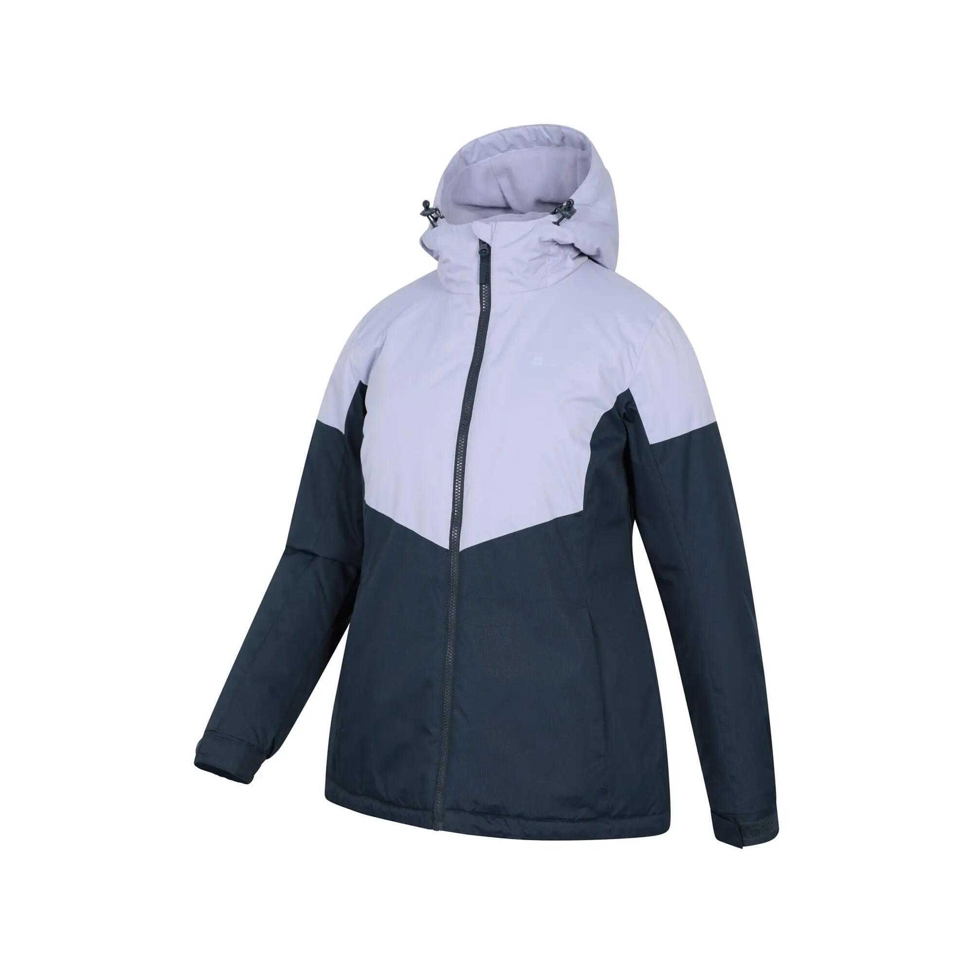 Veste de Ski Femme Déperlante Coupe-Vent Capuche Réglable, Moon II 4/6