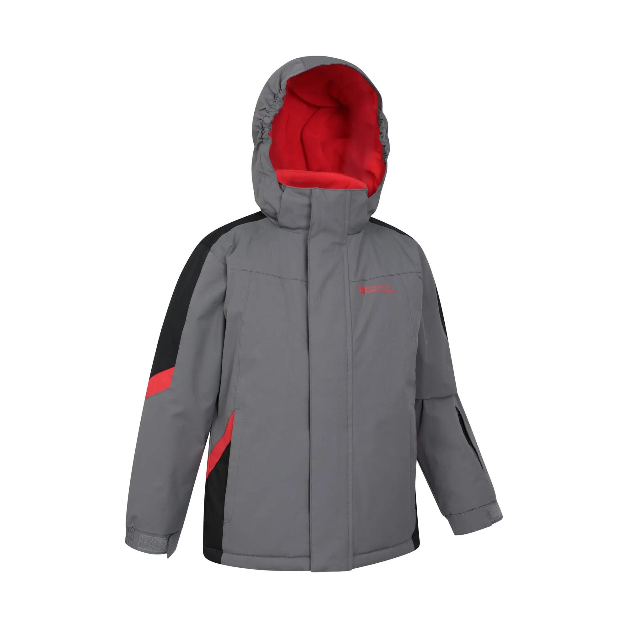 Veste de Ski Enfant Déperlante Capuche Doublure Chaude, Raptor 2/6