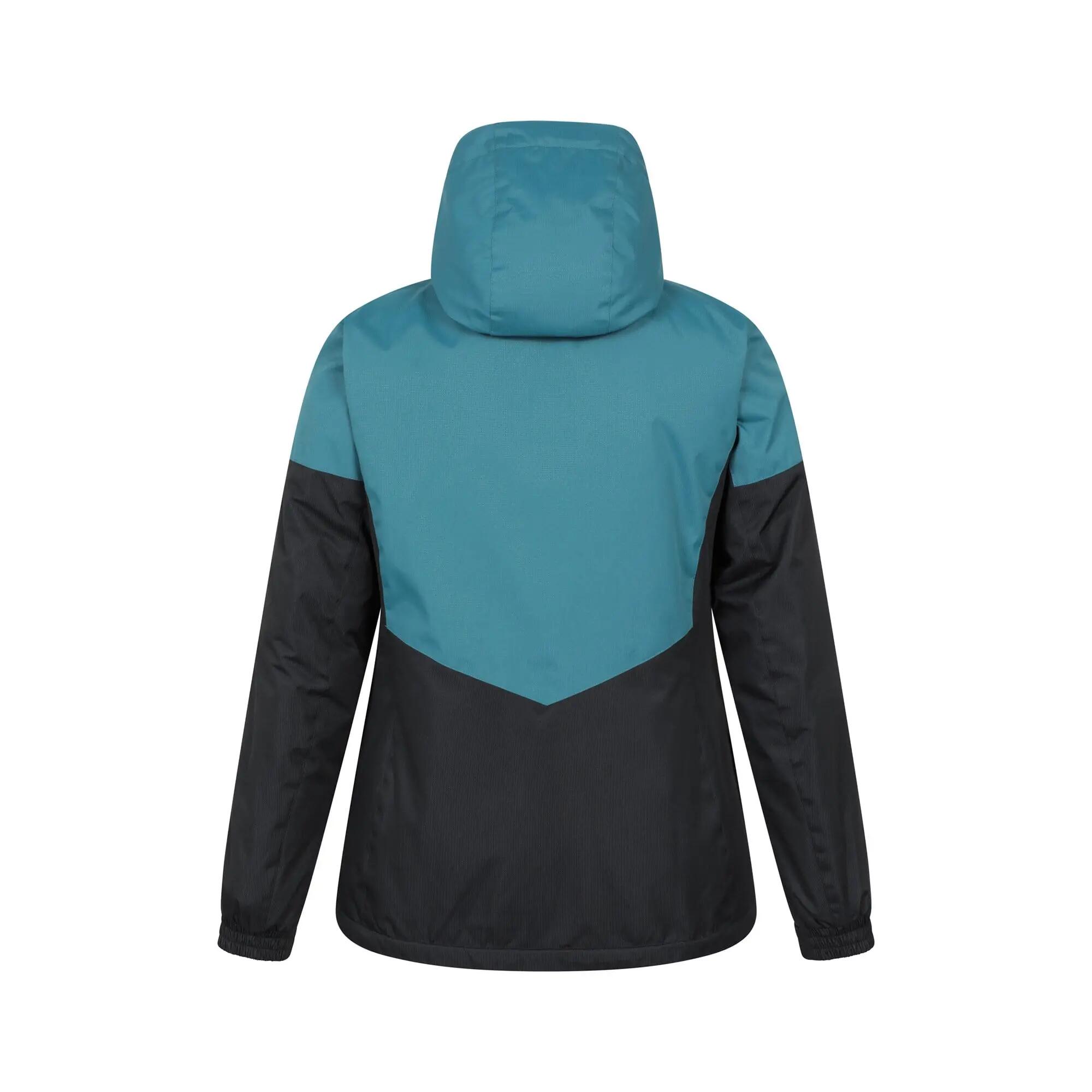 Veste de Ski Femme Déperlante Coupe-Vent Capuche Réglable, Moon II 3/6