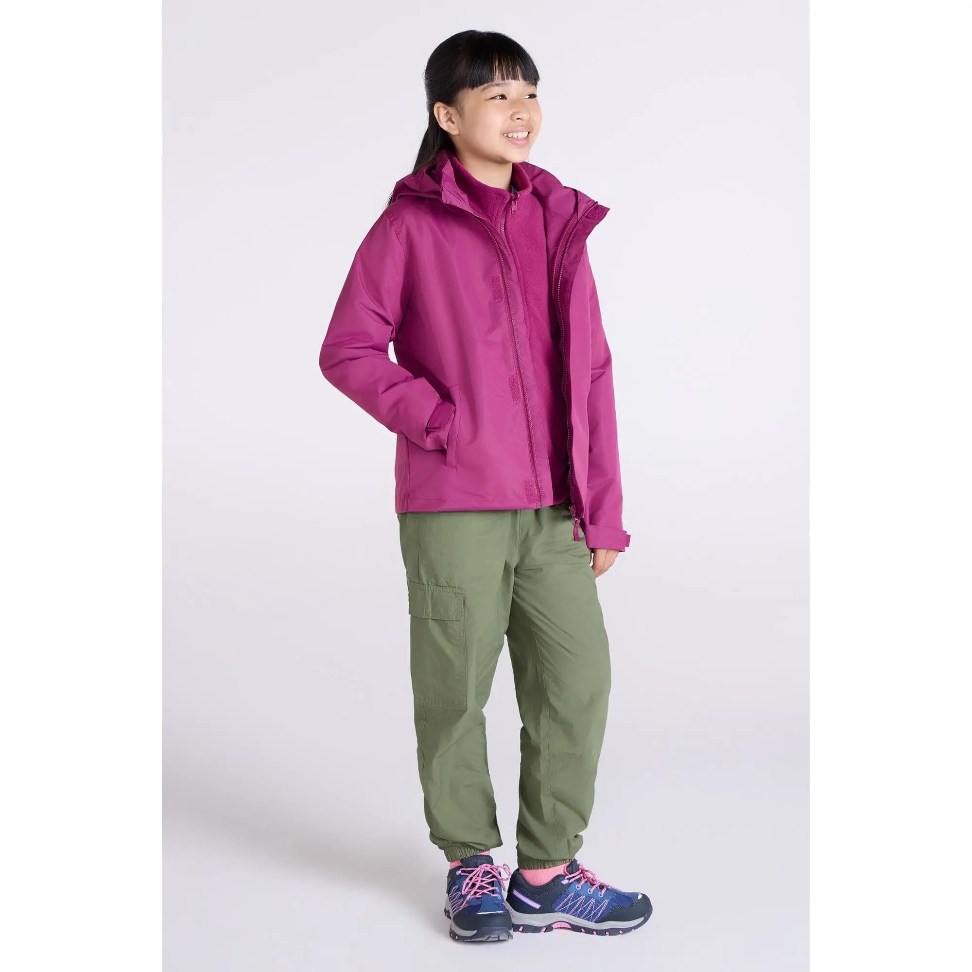 Veste 3 en 1 de Randonnée Enfant Imperméable Respirante Doublure Amovible, Fell 3/7