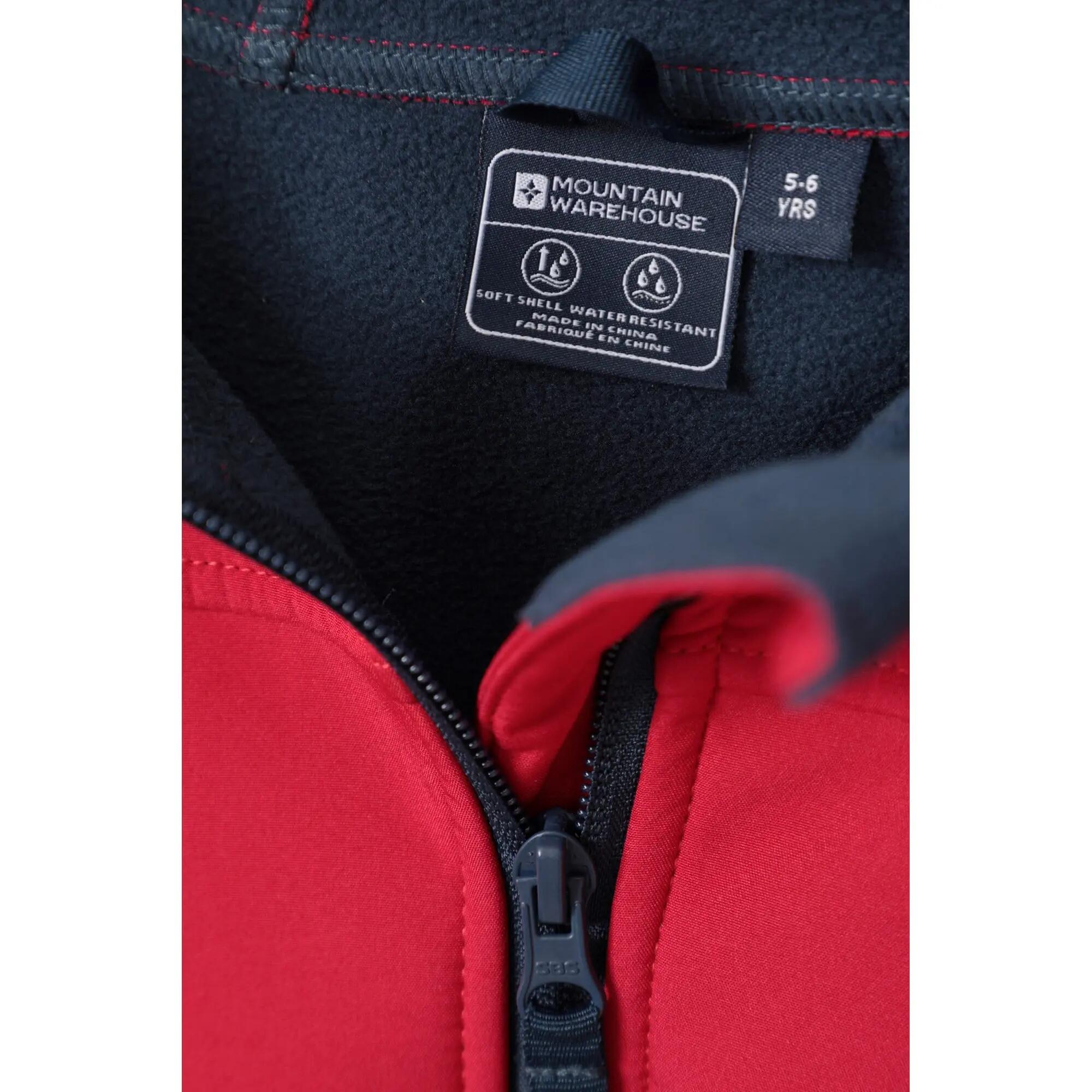 Veste Softshell de Randonnée Enfant Déperlante Coupe-Vent Capuche, Exodus 5/5
