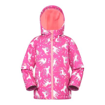 Veste Softshell de Randonnée Enfant Imprimée Déperlante, Exodus II