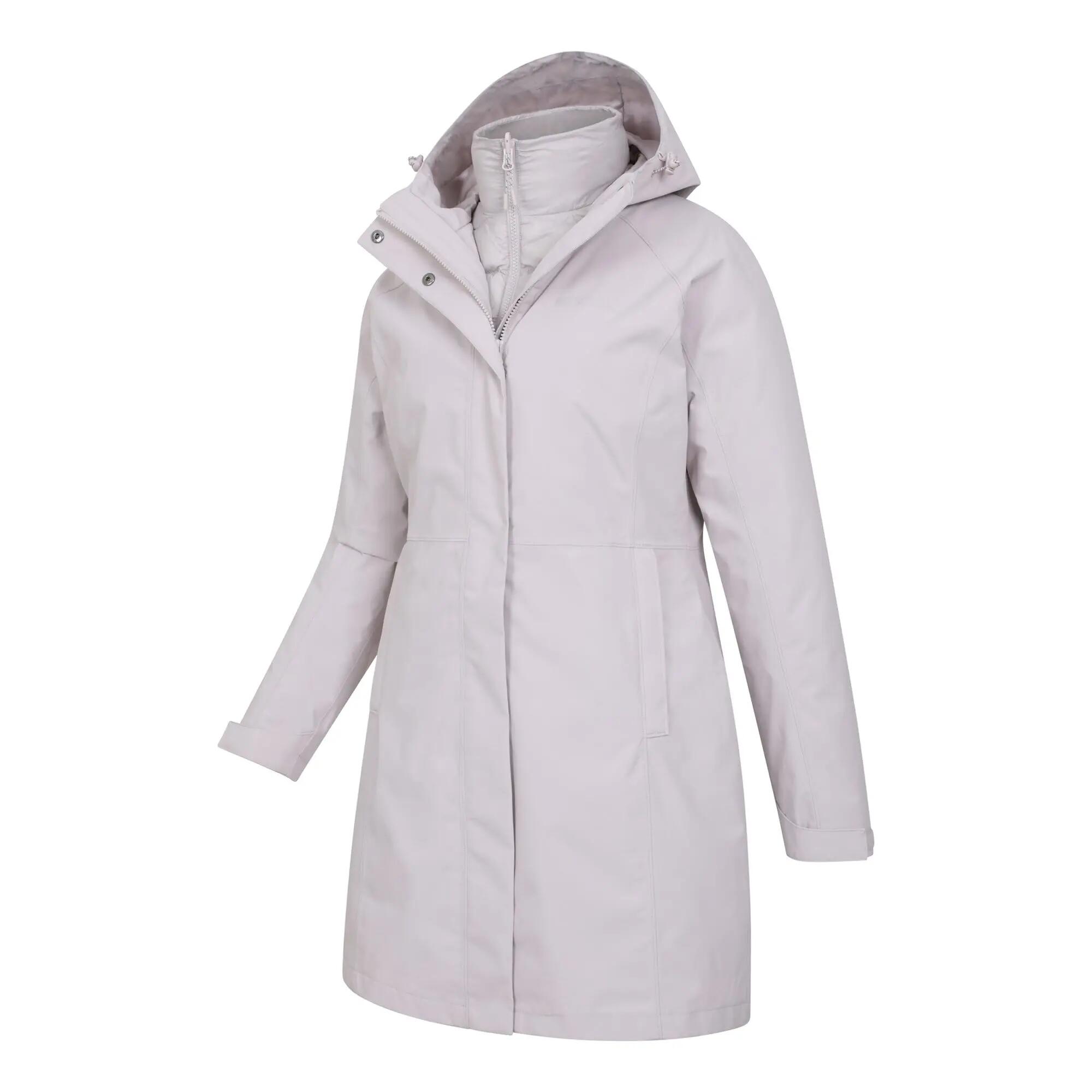 Damen Wandern 3-in-1-Jacke Lang Wasserdicht Winddicht Kapuze - Alaskan 4/7