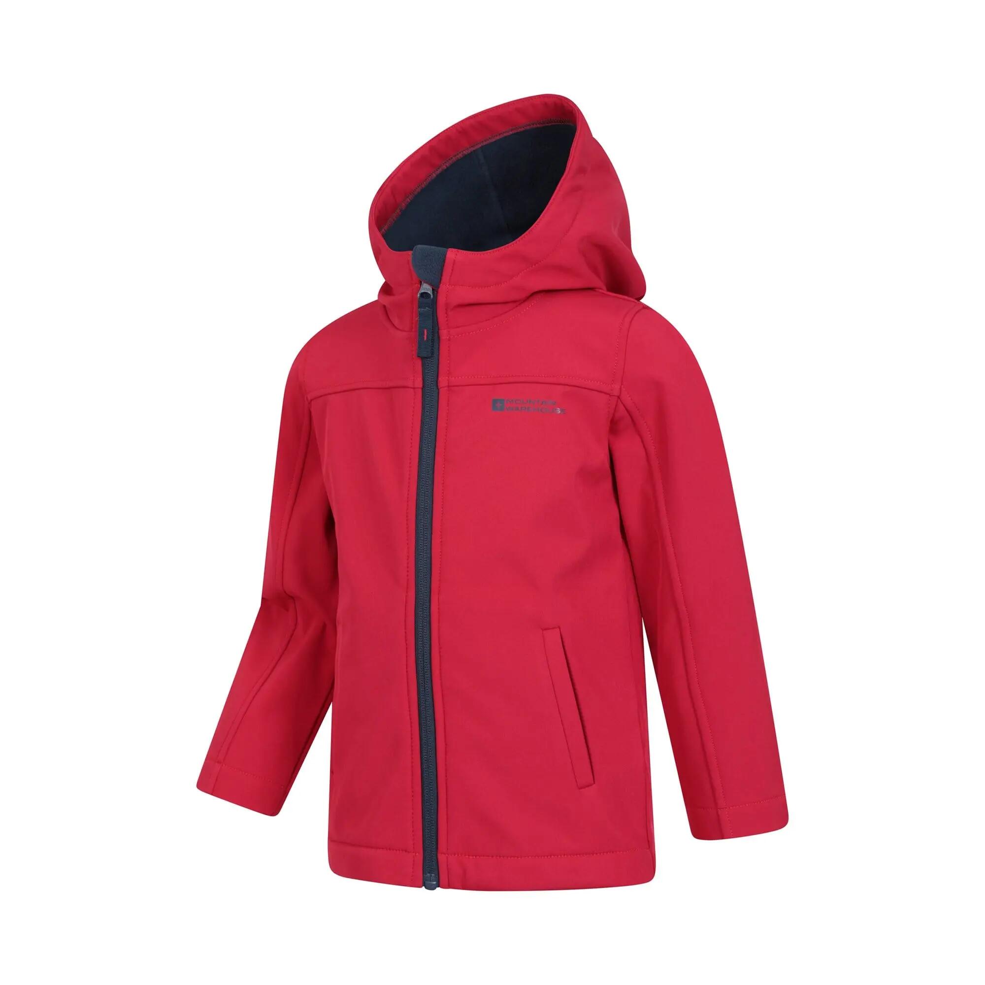 Veste Softshell de Randonnée Enfant Déperlante Coupe-Vent Capuche, Exodus 4/5