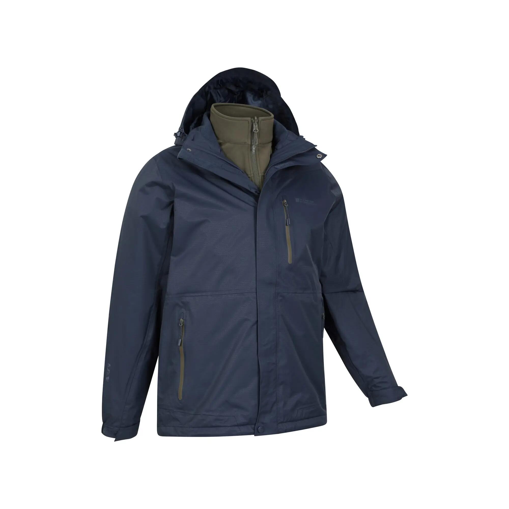 Veste 3 en 1 de Randonnée Homme Imperméable Respirante Capuche, Bracken Extreme 2/7