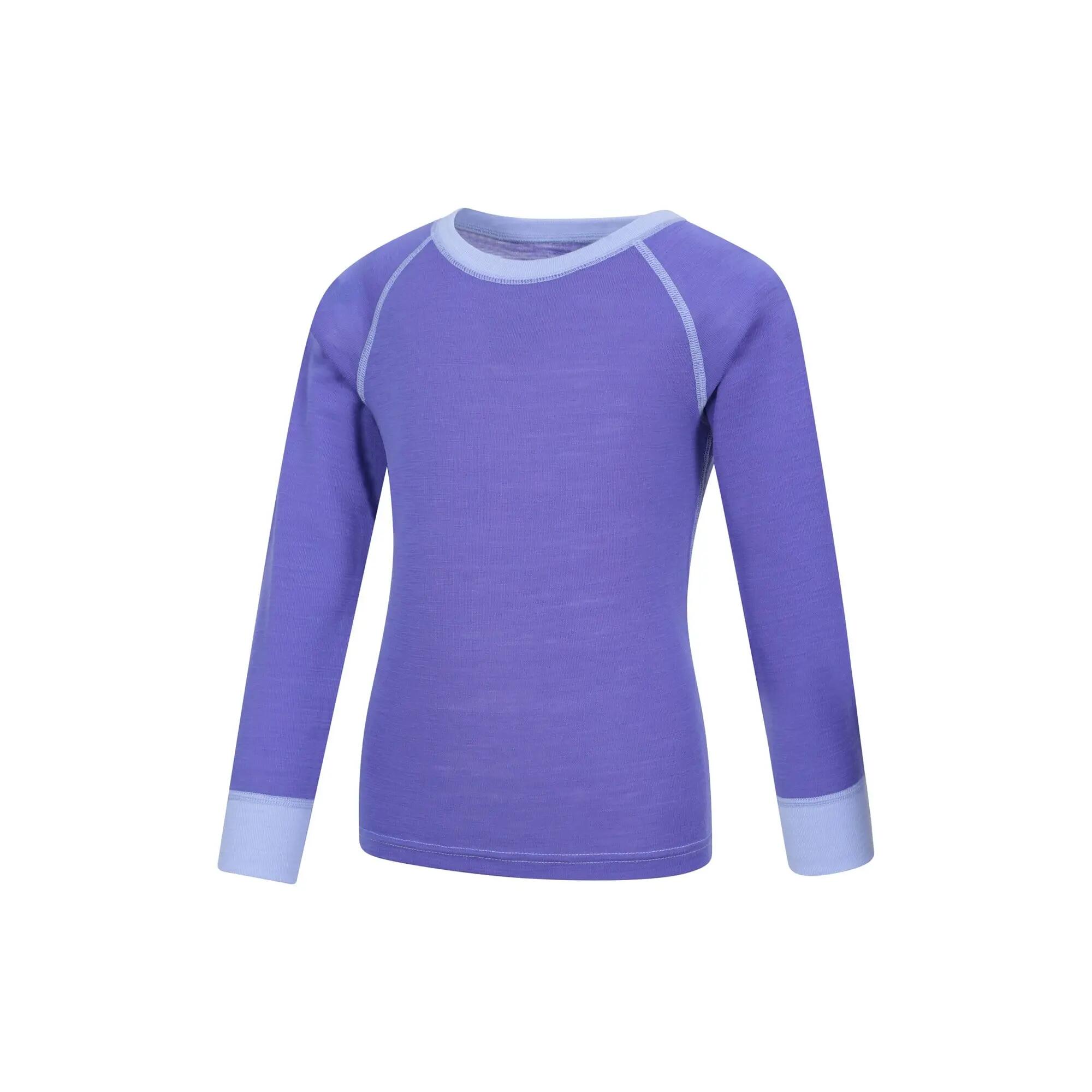 Kinder Winterwandern Merino Thermounterhemd Langarm Rundhals Atmungsaktiv 4/7