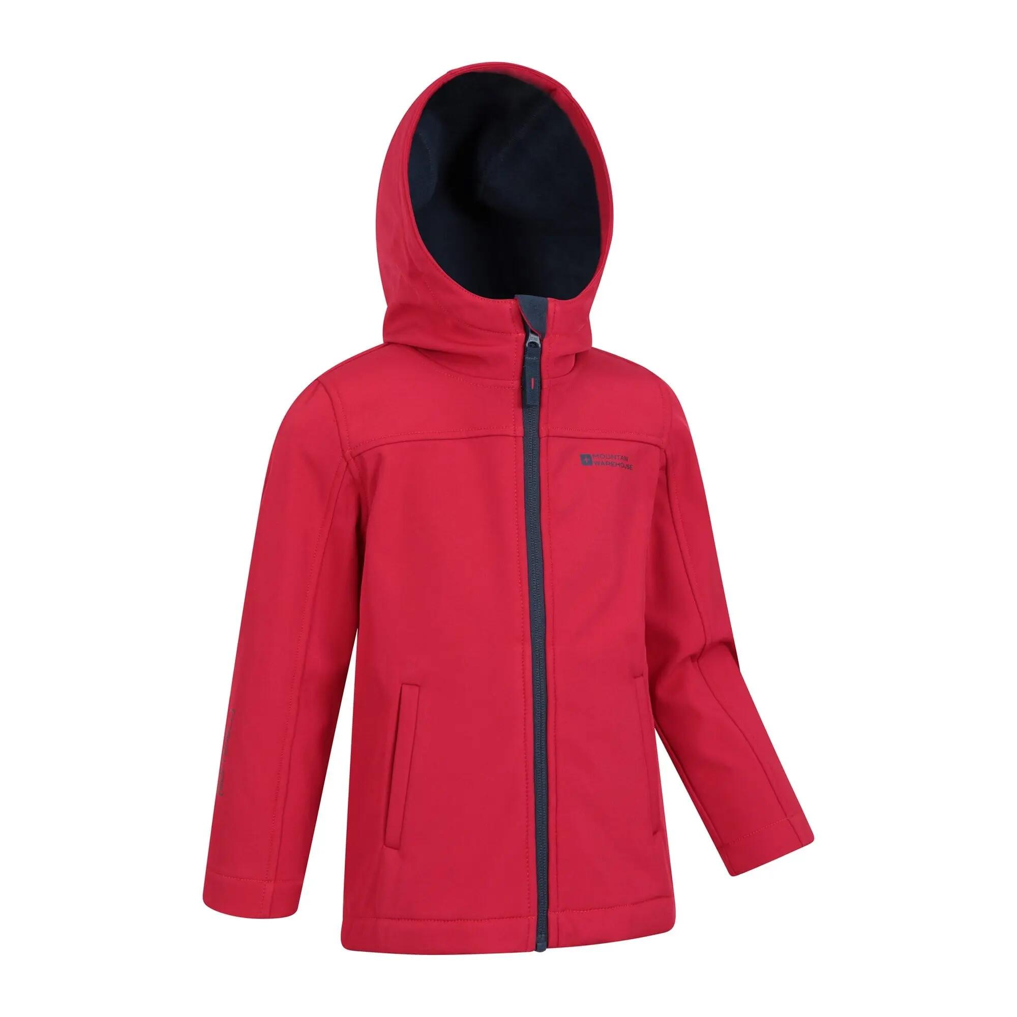 Veste Softshell de Randonnée Enfant Déperlante Coupe-Vent Capuche, Exodus 2/5