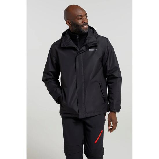 Veste 3 en 1 de Randonnée Homme Imperméable Respirante Doublure Amovible, Fell