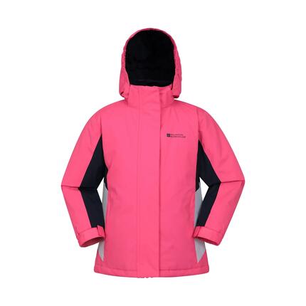 Veste de Ski Enfant Déperlante Jupe Pare-Neige Doublure Polaire, Honey