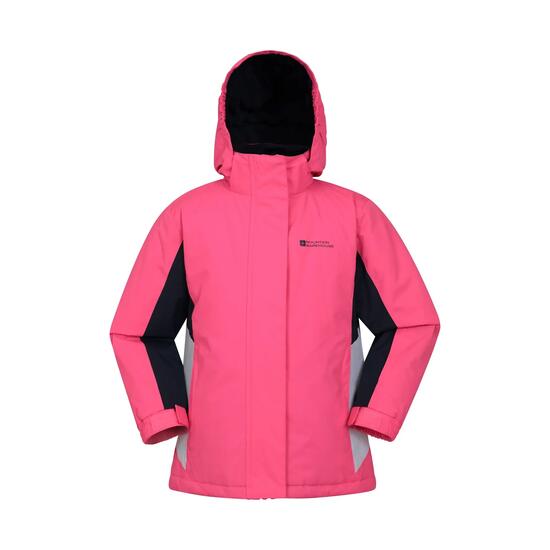 Veste de Ski Enfant Déperlante Jupe Pare-Neige Doublure Polaire, Honey