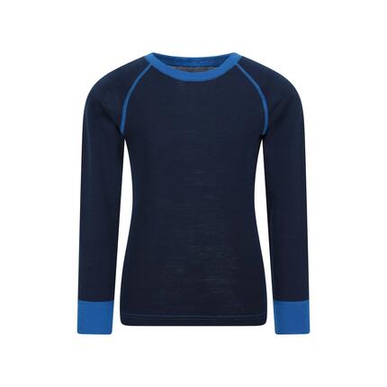 Sous-vêtement Thermique de Randonnée Enfant Laine Mérinos Manches Longues