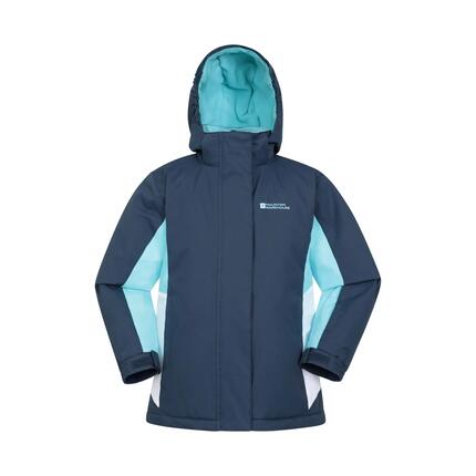 Veste de Ski Enfant Déperlante Jupe Pare-Neige Doublure Polaire, Honey