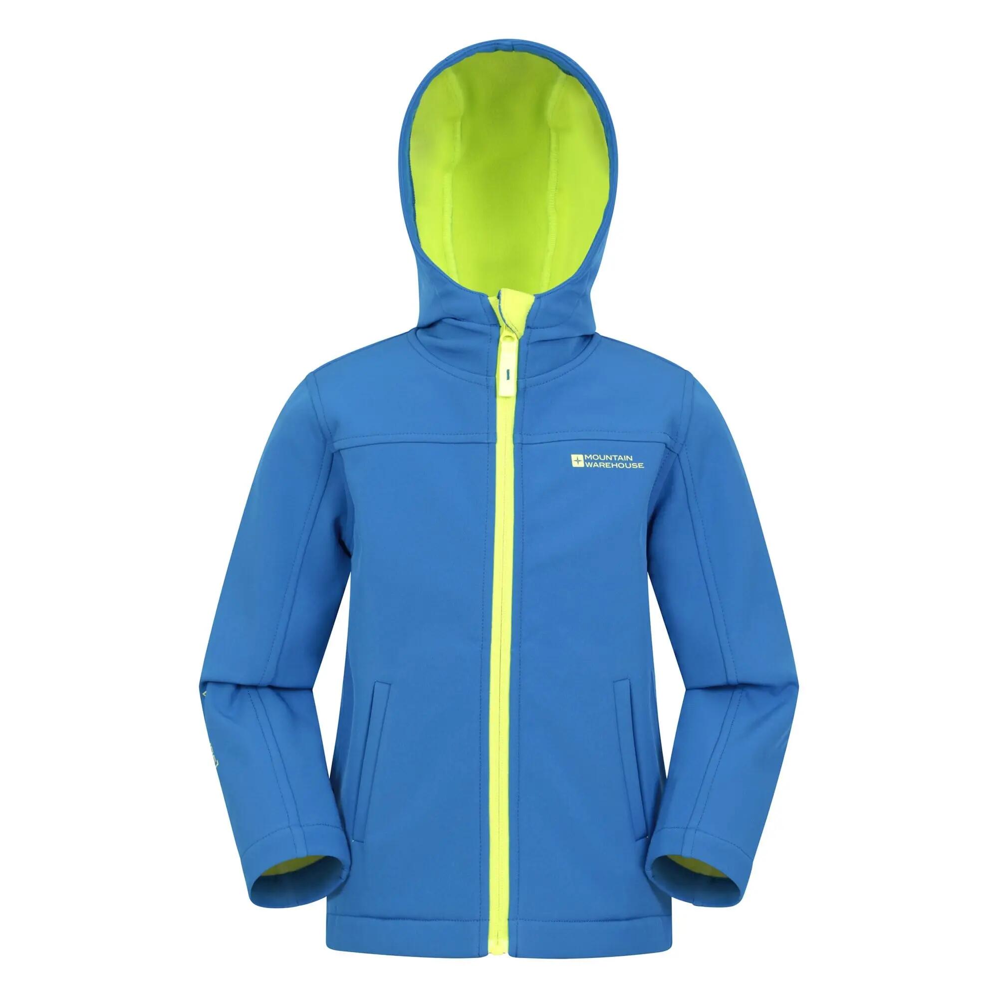 Veste Softshell de Randonnée Enfant Déperlante Coupe-Vent Capuche, Exodus 2/6