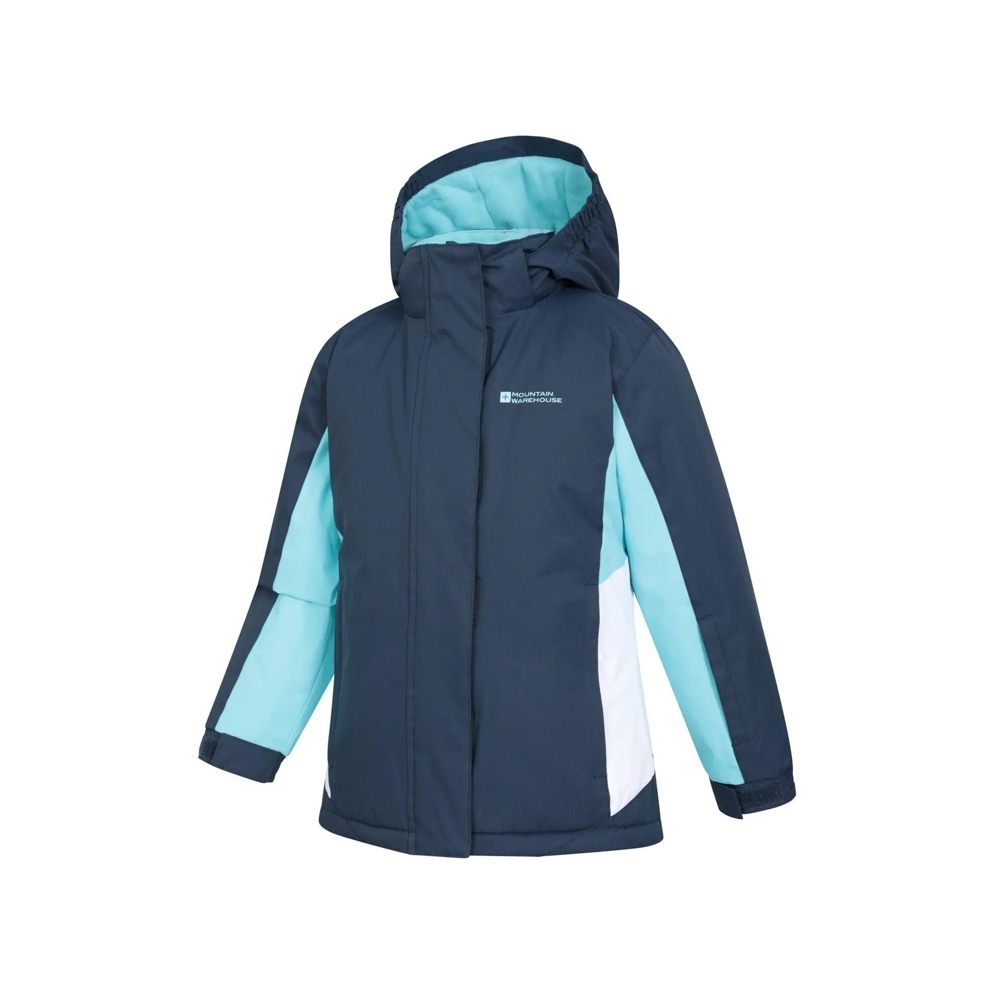 Veste de Ski Enfant Déperlante Jupe Pare-Neige Doublure Polaire, Honey 4/6