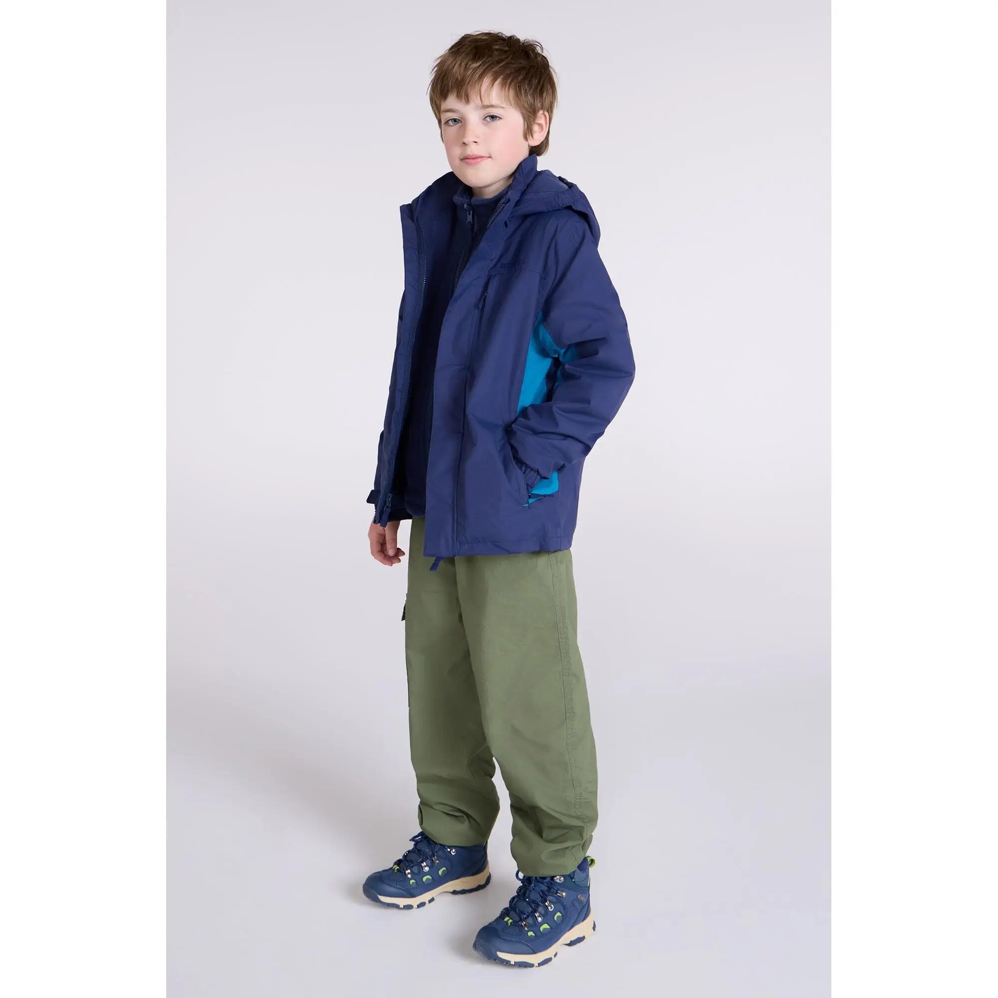 Veste 3 en 1 de Randonnée Enfant Imperméable Respirante Capuche, Cannonball 4/7