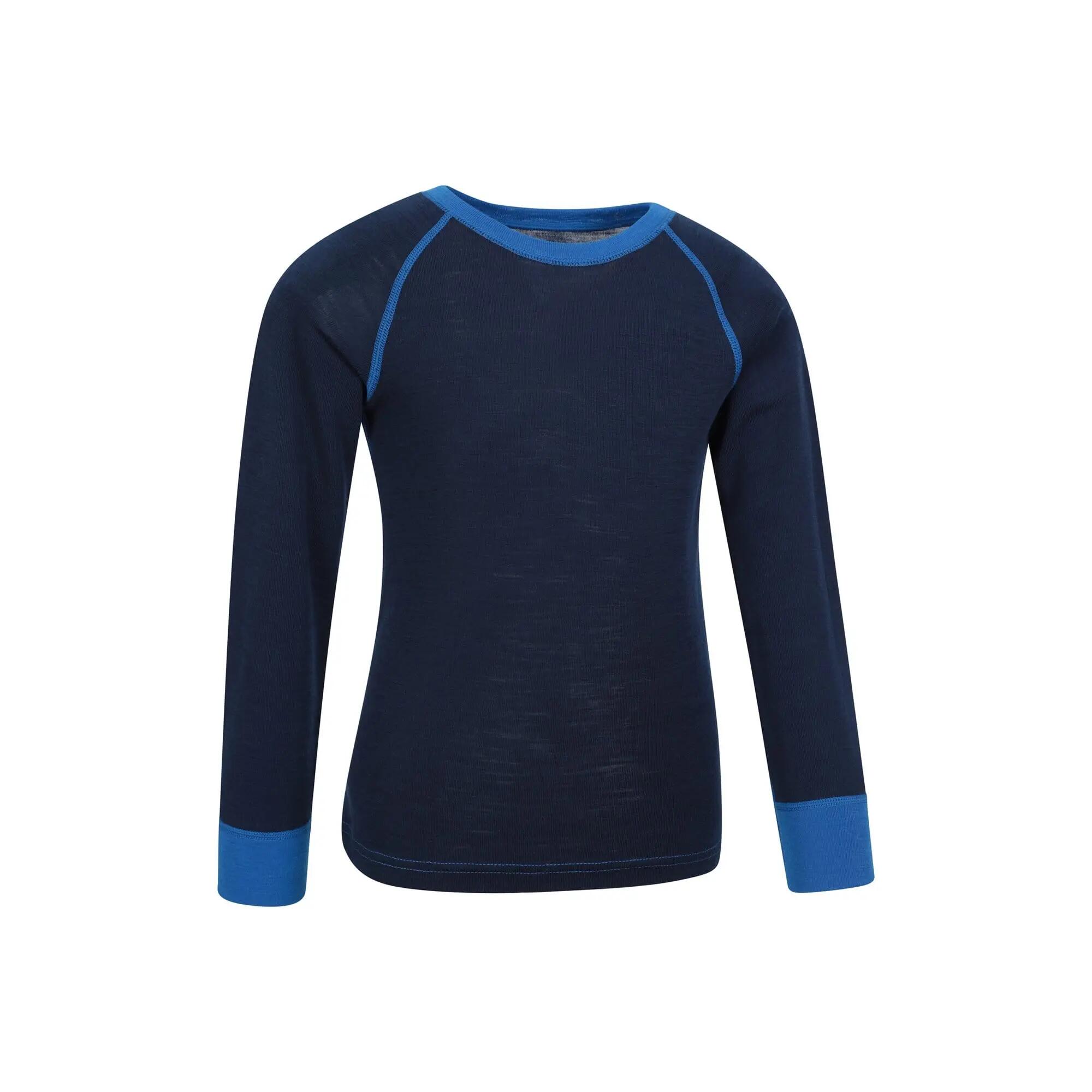 Sous-vêtement Thermique de Randonnée Enfant Laine Mérinos Manches Longues 2/5