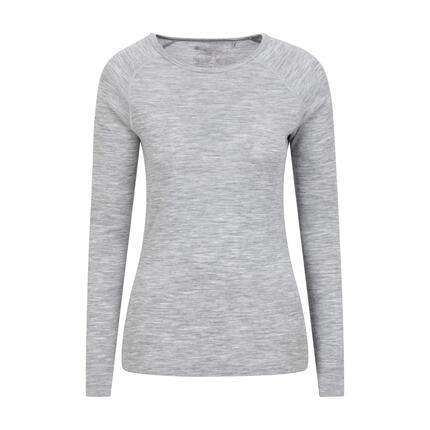 Sous-vêtement Thermique de Randonnée Femme Laine Mérinos Manches Longues