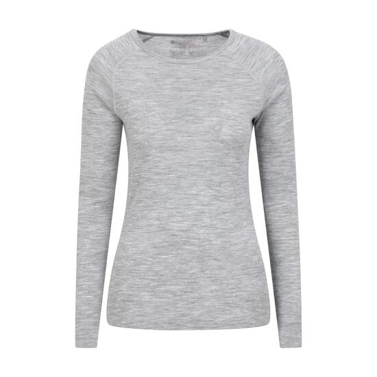 Sous-vêtement Thermique de Randonnée Femme Laine Mérinos Manches Longues